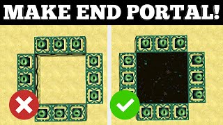 How To Make End Portal in Minecraft Creative EASY [upl. by Cawley]