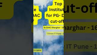 Top 10 Institute for PG DAC CDAC CCAT RANK MARCH 2024 admission [upl. by Aicilev]