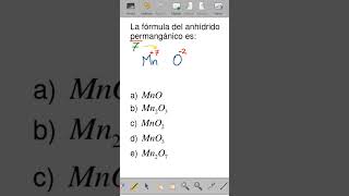 química La fórmula del anhídrido permangánico es [upl. by Flori906]