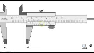 Lectura de un vernier en milimetros simulador [upl. by Rolo]