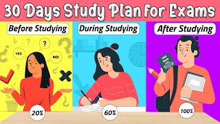 30 DAY PLAN TO STUDY FOR EXAMS RIGHT way to study for exams [upl. by Aynam]