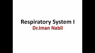 Histology Respiratory System  Part 1 First Year  Dr Iman Nabil [upl. by Tija591]