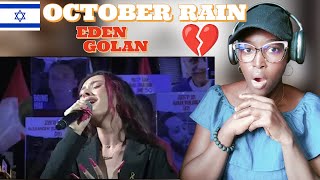 🇮🇱 Eden Golan  October Rain LIVE original version of Hurricane [upl. by Gottwald930]