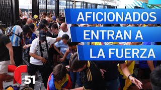 Caos en la Final de Copa América en Miami [upl. by Atikkin]