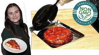 This changed the way I do pizza Cast Iron Upside Down Pizza [upl. by Mildred343]