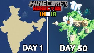 I Survived 50 days on India island in Minecraft hardcore [upl. by Einaeg842]