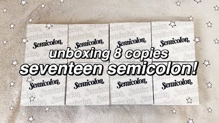 unboxing 8 copies of seventeen’s semicolon ☆ THE PULLS WERE INSANE [upl. by Simpkins220]