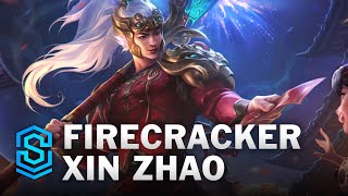 Firecracker Xin Zhao Skin Spotlight  League of Legends [upl. by Devine197]