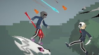 killer sans vs dust sans melon playground fights [upl. by Northway]