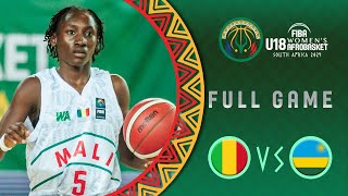 QuarterFinals  Mali v Rwanda  Full Basketball Game  FIBA U18 Womens AfroBasket 2024 [upl. by Pollie]