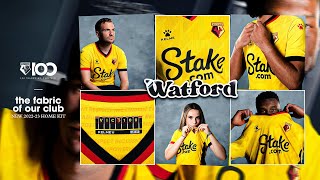 Introducing Watfords 202223 Kelme Home Kit  The Fabric Of Our Club [upl. by Nerita614]