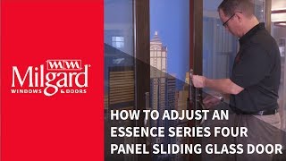 How to Adjust an Essence Series® Four Panel Sliding Glass Door [upl. by Cruce]