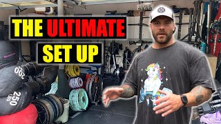 Garage Gym Tour  Everything you need to get STRONG [upl. by Ataymik384]