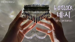 4 OClock 네시 by BTS 방탄소년단 V amp RM  Kalimba Cover with Tabs [upl. by Boeschen440]