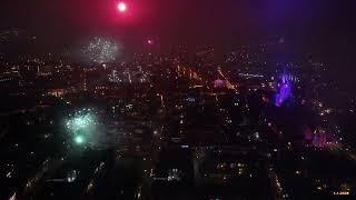 Vuurwerk Schiedam centrum drone 112022 [upl. by Gunn157]