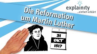 Die Reformation um Martin Luther einfach erklärt explainity® Erklärvideo [upl. by Aikemal]