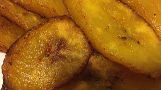 How to make Fried Sweet Plantains  Platanos Maduros  Authentic Puerto Rican Fried Plantains [upl. by Lertsek]