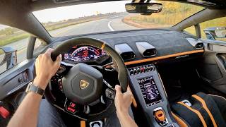 The Lamborghini Huracan STO is my new Favorite Supercar  POV Sunrise Drive [upl. by Ellehsar]