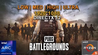 Pubg  Direct X12  Intel Arc A750  Ryzen 5 3600  all setting [upl. by Eittod]