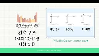 슬구생활 건축구조기술사 131회 1교시 1번 건축구조 13111 [upl. by Hamforrd]