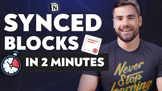 Notion Synced Blocks 2Minute Tutorial [upl. by Nylesoj21]