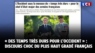 « Des temps très durs pour l’Occident »  discours choc du plus haut gradé français [upl. by Ervine]