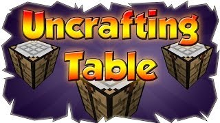 Uncrafter Mod  Reversed Crafting  Minecraft Mod Showcase  Uncrafting Table [upl. by Eiralih]