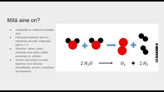 Aine kemian näkökulmasta  Opitaan kemiaa [upl. by Htrowslle]