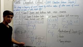 Doppler effect Class 11 and its applications Ch8fbisekpk board [upl. by Hanikehs50]