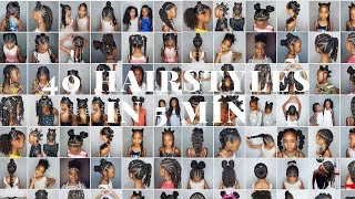 40 hairstyles for Girls in 5 min ENJOY [upl. by Imef]