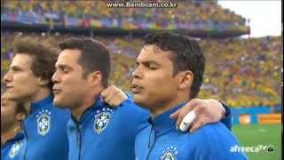 Brazil national anthem  2014 Brazil worldcup vs Croatia [upl. by Amin]