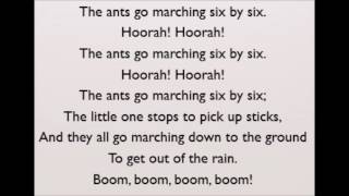 Nursery Rhymes  The Ants Go Marching Lyrics [upl. by Ozzie]