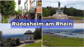 Rüdesheimer am Rhein Tour 2021  Germany 4K [upl. by Retsila]