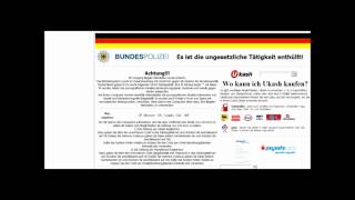 bundeskriminalamt virus entfernen windows 7 wiebka bundespolizei trojaner deutsch tutorial [upl. by Corin]