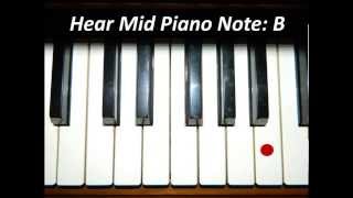 Hear Piano Note  Mid B [upl. by Annaihs]