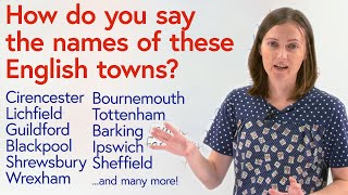 How to pronounce British towns amp cities HAM BURY WICH MOUTH [upl. by Siger]