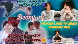 BeomjunYeongyu Moments  Beomjun Nonstop Flirting amp Bickering  Yeonjuns love for Beomgyus hair [upl. by Faus]