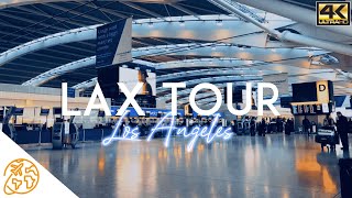 LAX Airport Tour Los Angeles Airport California 4k From CheckIn to Takeoff [upl. by Joletta]