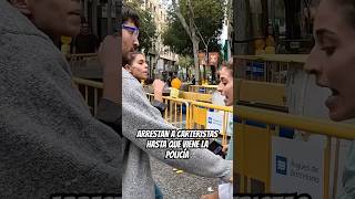 arrestan a carteristas hasta que viene la policía [upl. by Acirretal]