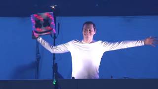 Marshmello FINALLY reveals himself at EDC Las Vegas 2016 [upl. by Rambert436]