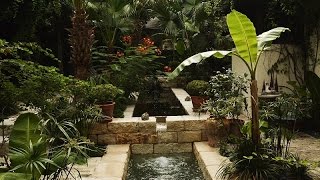 Spanish courtyard garden San Antonio  Claire Golden  Central Texas Gardener [upl. by Lednahc470]