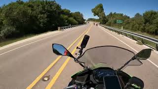 Random Ride after Lizards Tail TX  2024 Ninja 500 KRT SE ABS  christianbikers ninja500 gopro [upl. by Roshan]