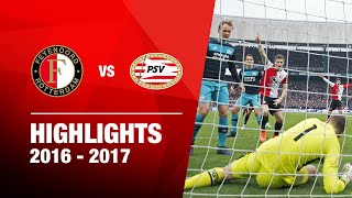 Highlights  Feyenoord  PSV  Eredivisie 20162017 [upl. by Yorle]