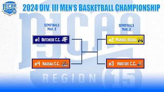 2024 NJCAA Region 15 Mens Basketball Tournament  Semi finals [upl. by Nnaeed]