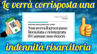 Trieste  Non aveva il green pass licenziata e reintegrata [upl. by Eulaliah]