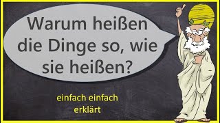 Wie kommen die Dinge zu ihrem Namen Physei u theseiStandpunkt in der Linguistik [upl. by Anyala40]