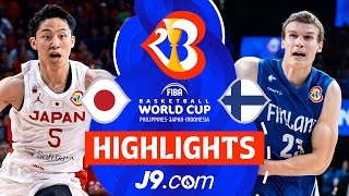 Japan 🇯🇵 vs Finland 🇫🇮  J9 Highlights  FIBA Basketball World Cup 2023 [upl. by Armanda]