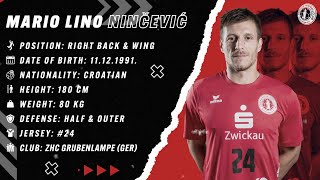 Mario Lino Nincevic  Right Back amp Wing  ZHC Grubenlampe  Highlights  Handball  CV  202324 [upl. by Hanae]