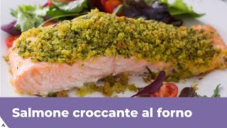 SALMONE CROCCANTE AL FORNO Facile e veloce [upl. by Layney577]