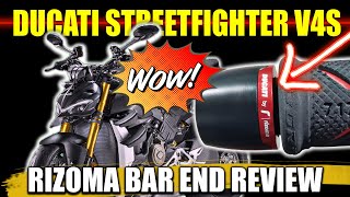 Rizoma Bar End Review on Ducati Streetfighter V4S Extended Short [upl. by Inesita]